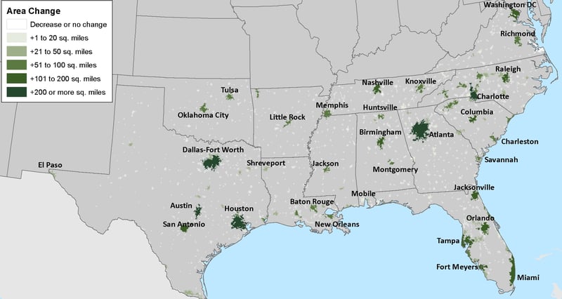 USA Base Map - urban sqmi corrected DC