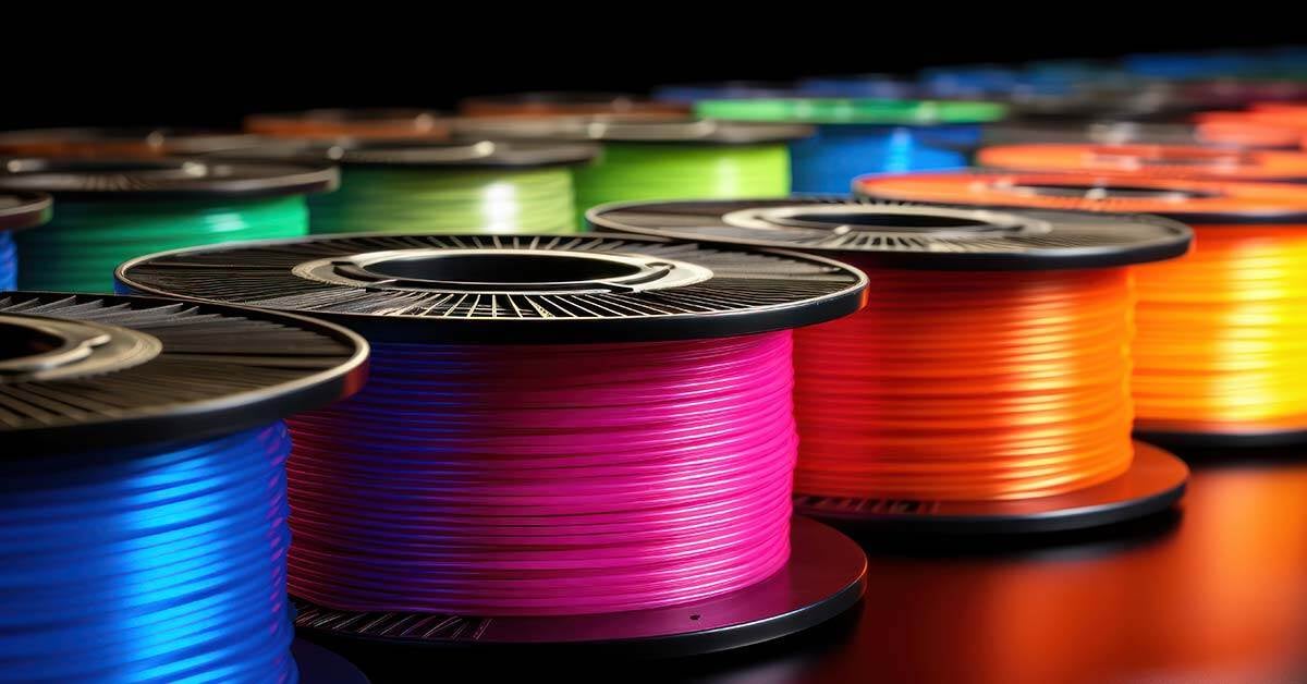 Spools of 3D printing motley ABS wire different colors thermoplastic filament
