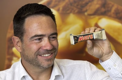 Image of Mars New Zealand's new paper-based mars bar wrapper.