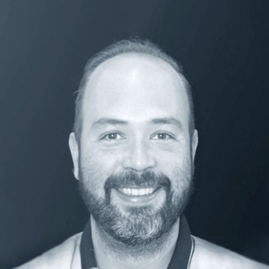 Headshot of Francisco Gimenez in black and white. 