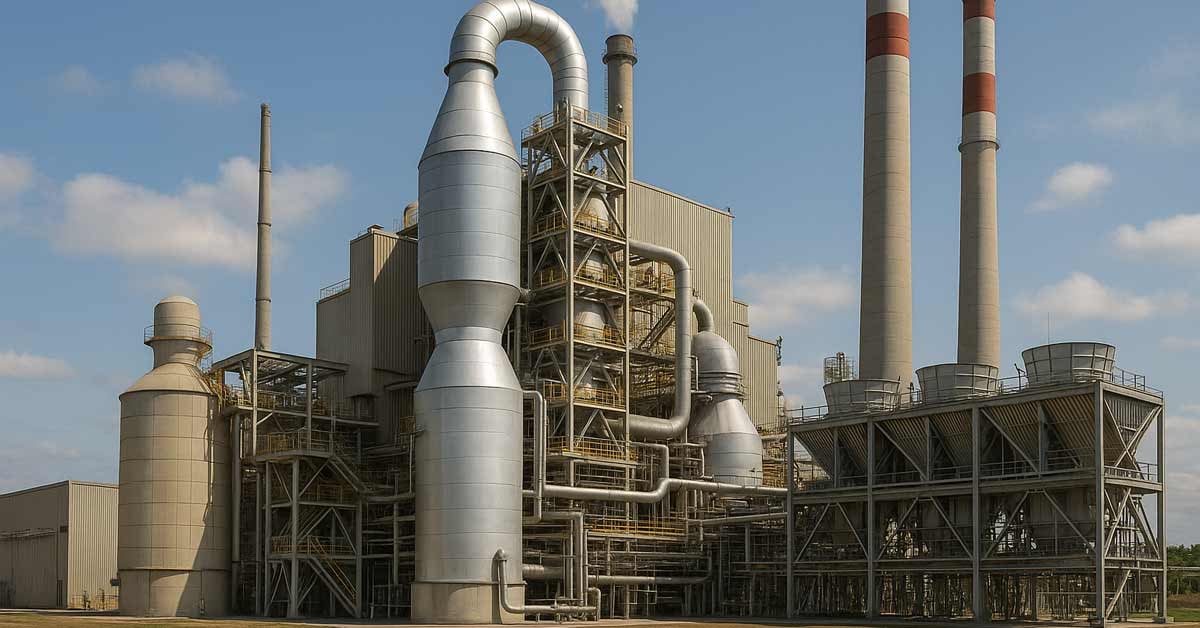 A bioenergy carbon capture and storage (BECCS) facility for carbon dioxide removal (CDR).