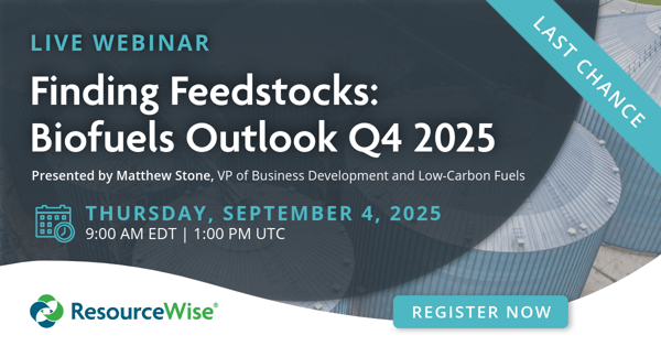 Live Webinar: Finding Feedstocks: Biofuels Outlook Q4 2025