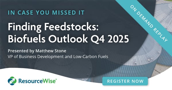Finding Feedstocks: Biofuels Outlook Q4 2025 On-Demand Webinar.