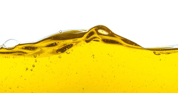 Closeup of used cooking oil used for biofuel production.