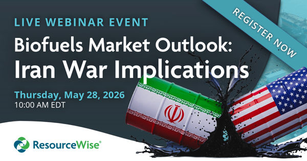 Webinar: Biofuels Market Outlook: Iran War Implications, Thursday, May 28, 2026.