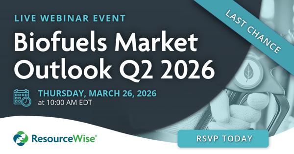 Live Webinar Event: Biofuels Market Outlook Q2 2026 Last Chance