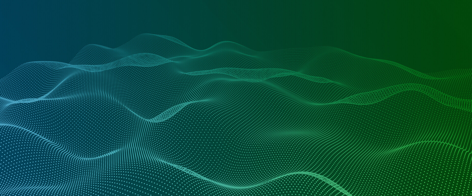 Wavy design with rows of points.