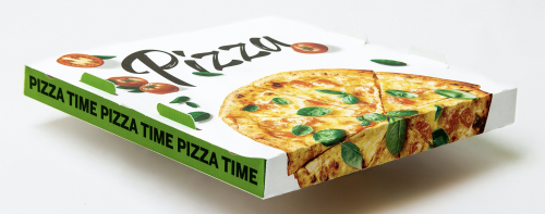 Image of Metsa Board's latest project, sustainably-made pizza box. 
