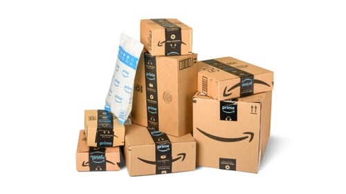 A pile of Amazon's paper packaging.