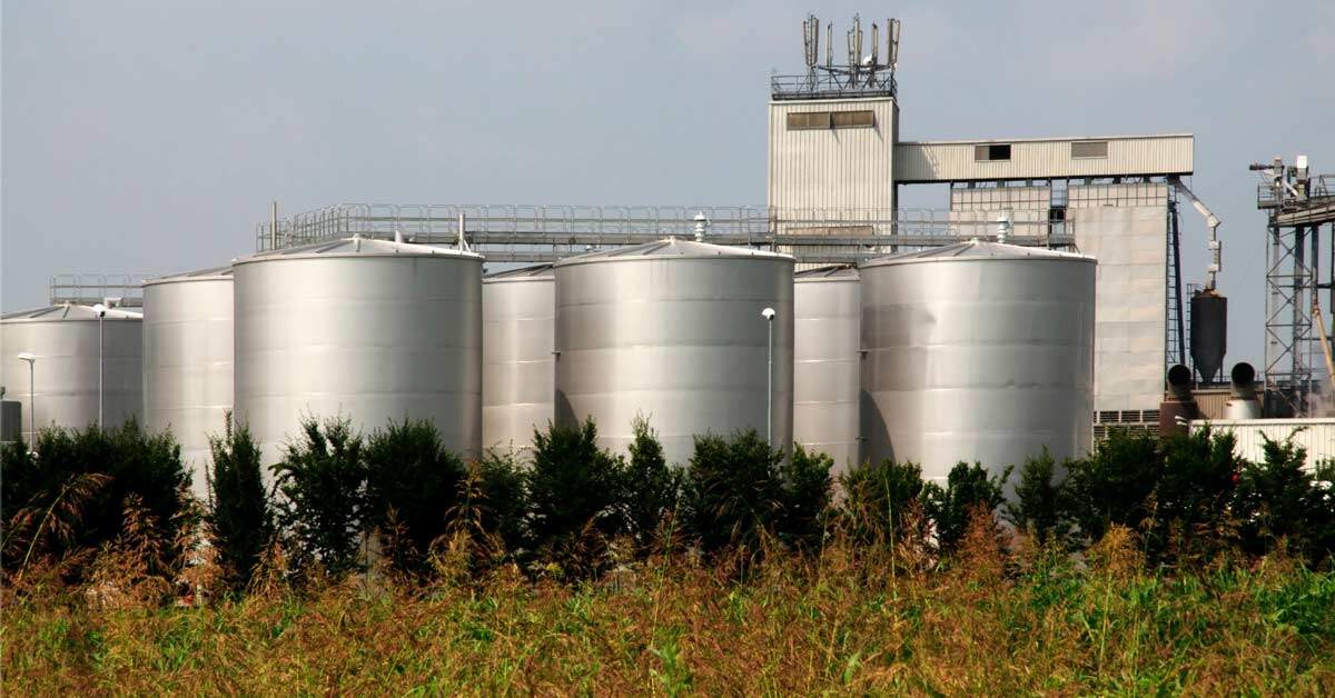 A European biodiesel production facility.