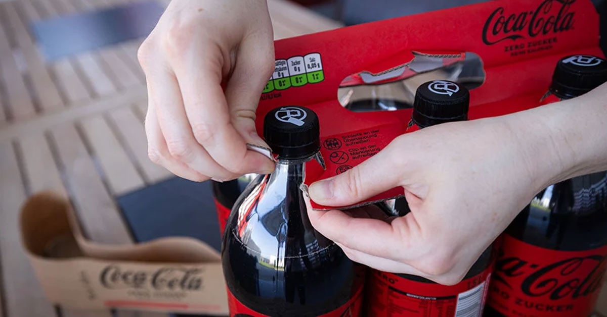 Example of DS Smith and Coca-Cola Replace cardboard-based packaging innovation.