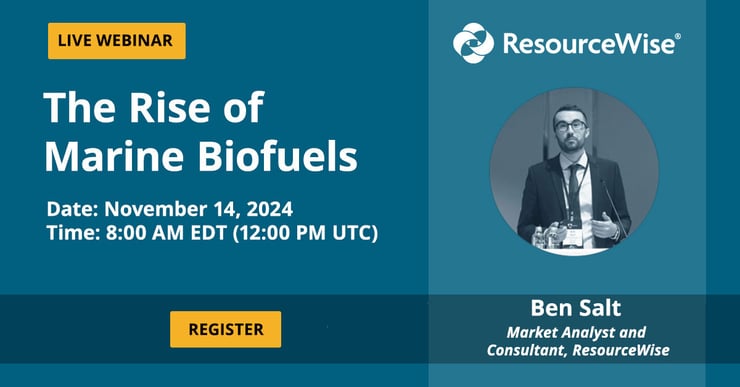 Live webinar, "The Rise of Marine Biofuels," November 14, 2024.