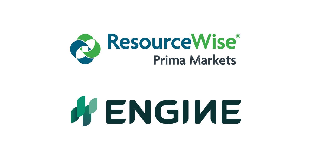 ResourceWise Prima Markets logo and ENGINE logo signifying a partnership between the two companies.