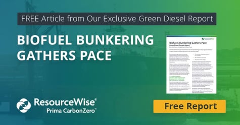 Download free article from Prima CarbonZero's Green Diesel Report, "Biofuel Bunkering Gathers Pace."