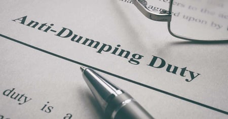A document reading Anti-Dumping Duty that the EU has imposed against Chinese biodiesel imports.