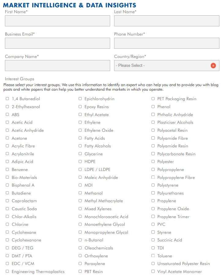 A form to fill in to receive emails.