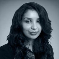 A professional head and shoulders photograph of ResourceWise senior consultant Hira Saeed.