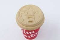 Image of Tim Horton's new fiber-based lid for hot drinks.