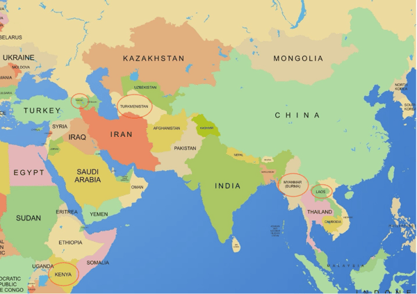 world map