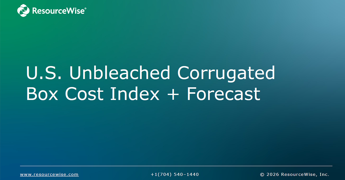 The ResourceWise U.S. Unbleached Corrugated Box Cost Index: A Cost-Based Alternative for Corrugated Contract Price Adjustments