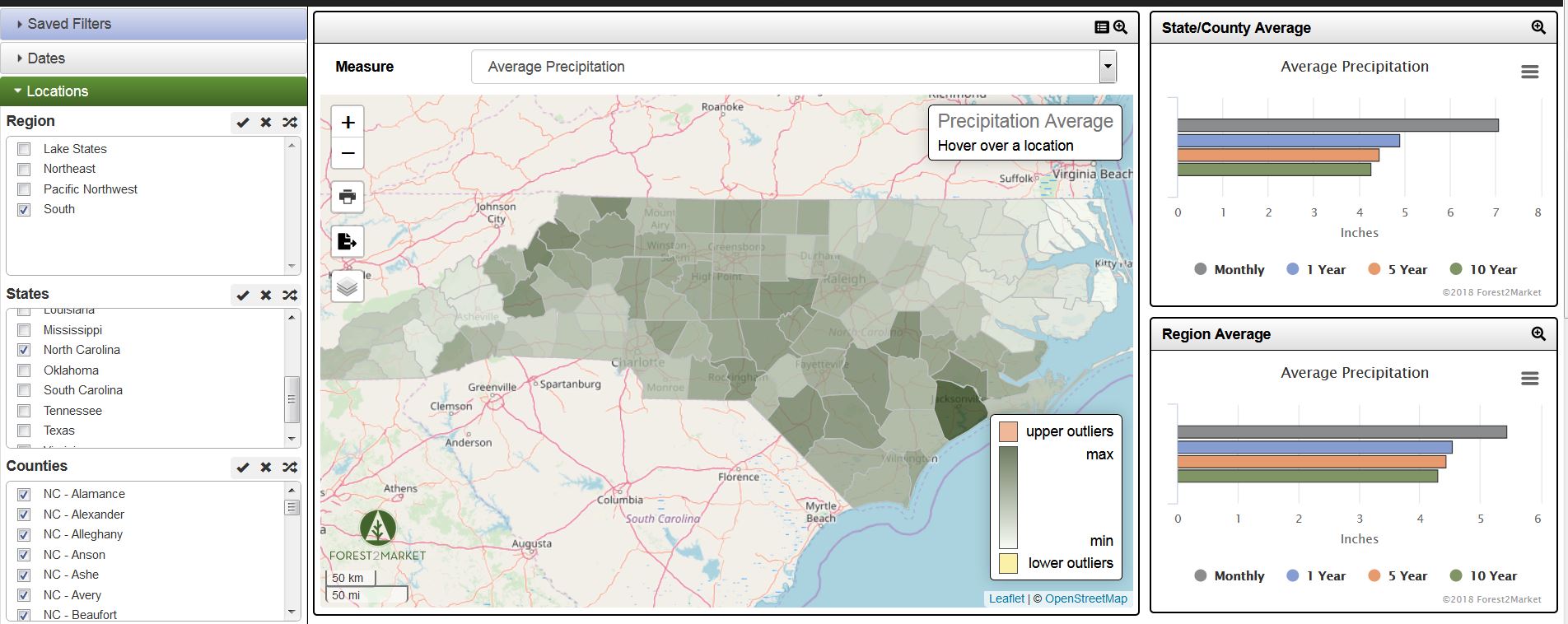 Forest2Market Product Spotlight: SilvaStat360 Precipitation Data