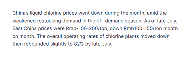 Chlorine market insight