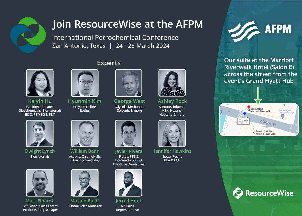 Headshots of chemical experts attending AFPM 2024. 