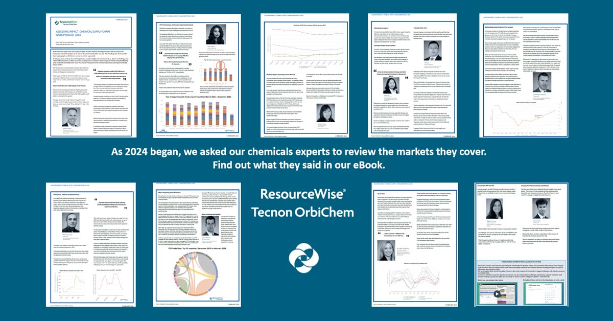 Complication of pages from the eBook about feedstocks and chemicals supply chains. 