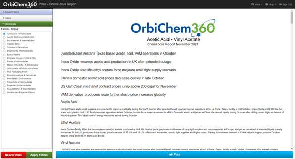 New Quick Access ChemFocus Report Tool: Step-by-Step User Guide