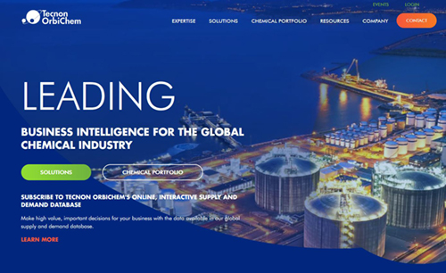 Tecnon OrbiChem Launches New Enhanced Website